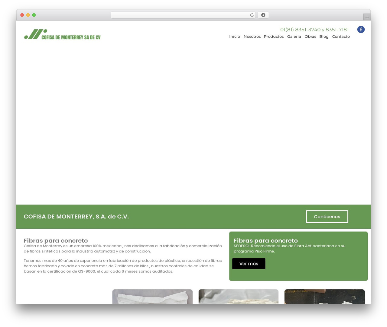 WP theme Cofisa - fibramix.com