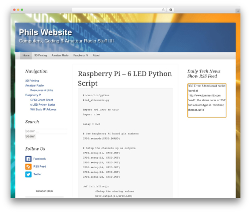 Able theme WordPress - philjones.net