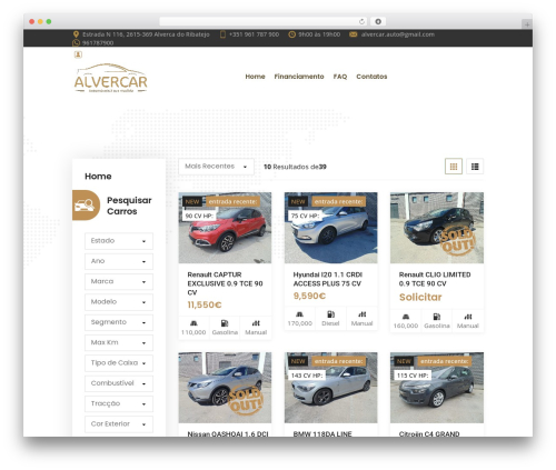Caleader compare WordPress plugin - alvercar.pt