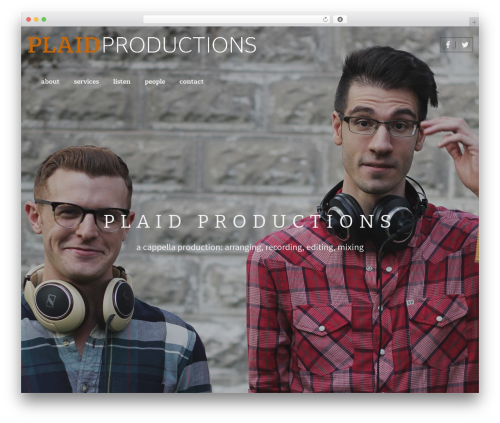 choco theme WordPress - plaidacappella.com