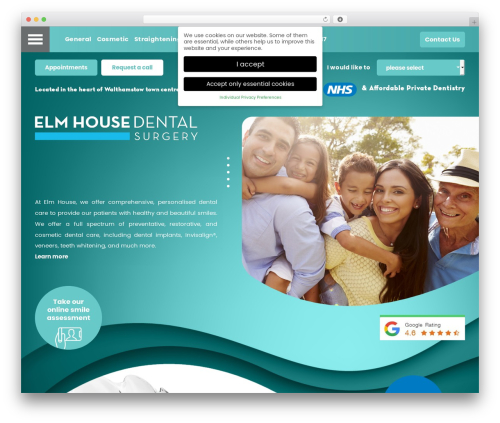 Custom Theme theme WordPress - elmhousedentalsurgery.com