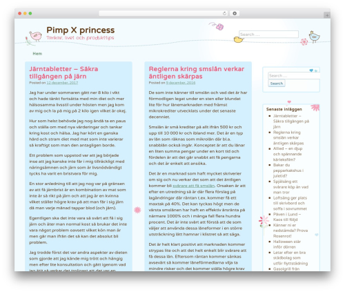 Cute Frames theme WordPress - pimpxprincess.se