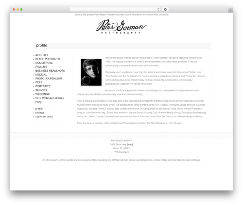 inLine WordPress photo theme - petergormanphoto.com