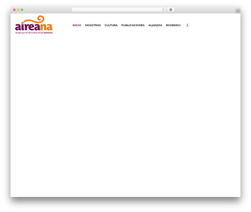 Prider WordPress theme design - aireana.org.py