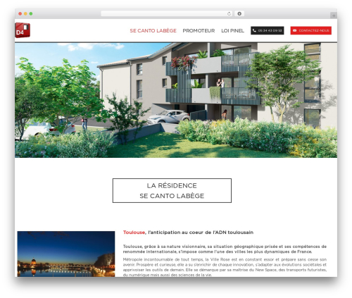 The Bootstrap WordPress theme - secantolabege.com