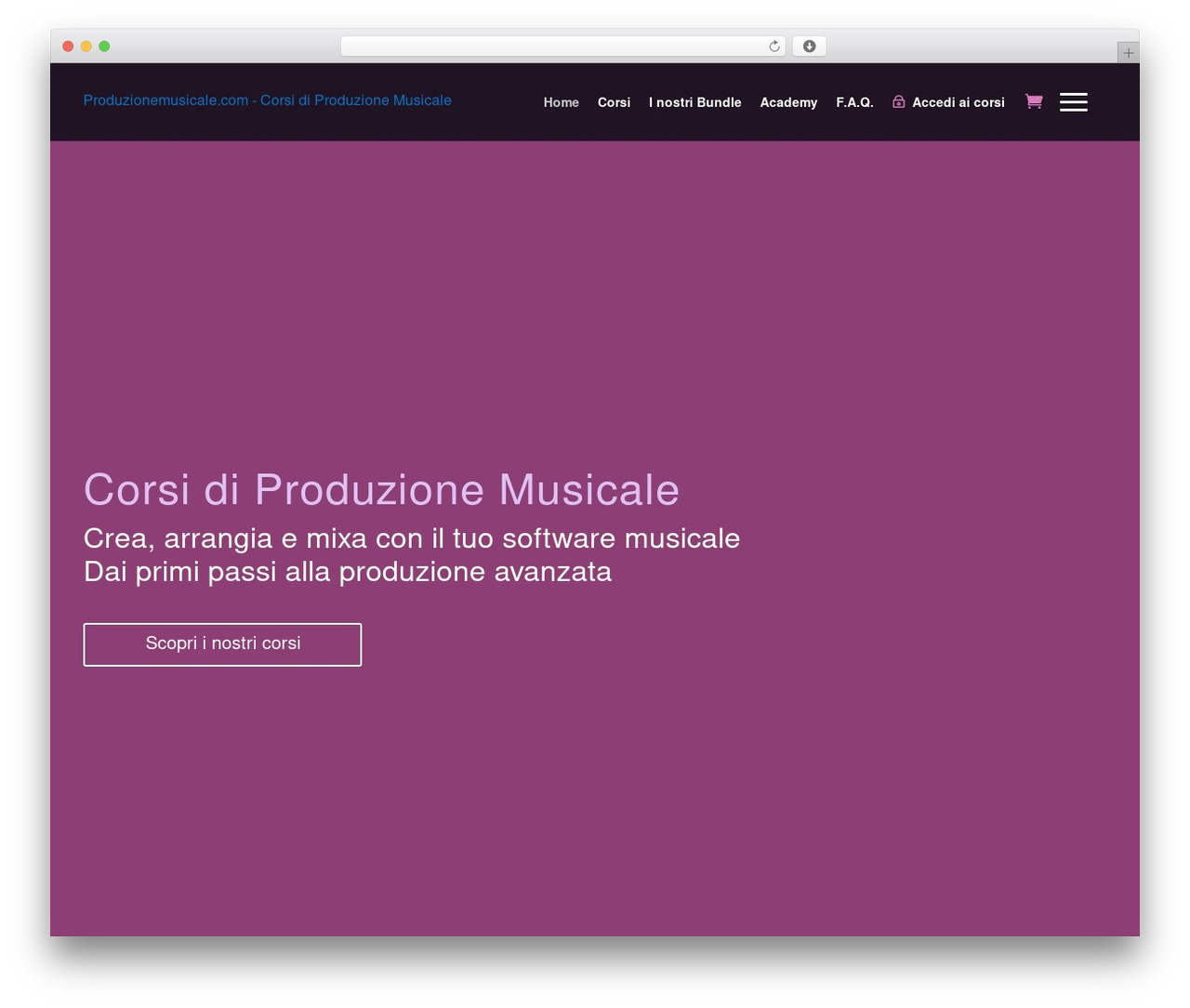 Theme WordPress Divi - produzionemusicale.com Theme WordPress Divi - produzionemusicale.com