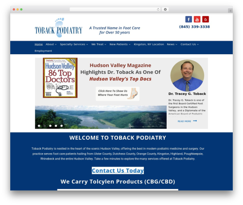 Theme WordPress Graphite - tobackpodiatry.com