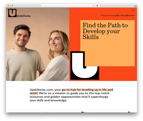 Upskillwise WordPress theme - upskillwise.com