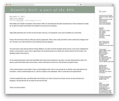 WordPress Classic theme WordPress - gentillygirl.com