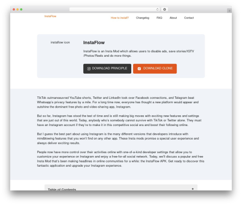Simpletoc WordPress plugin - instaflow.org