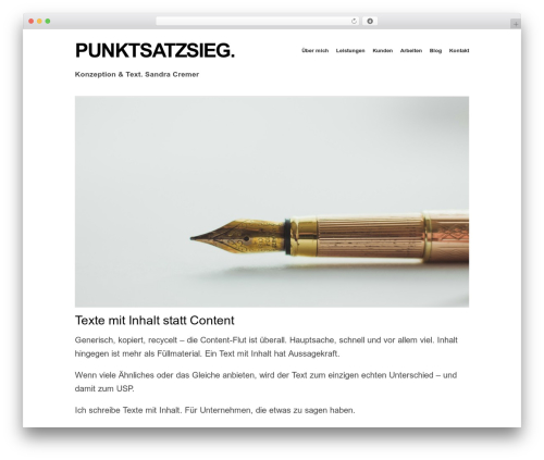 Workality Lite WP theme - punktsatzsieg.de