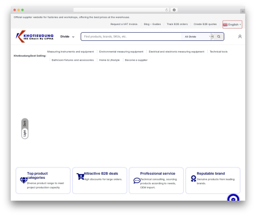 WP theme Electro - khotieudung.com