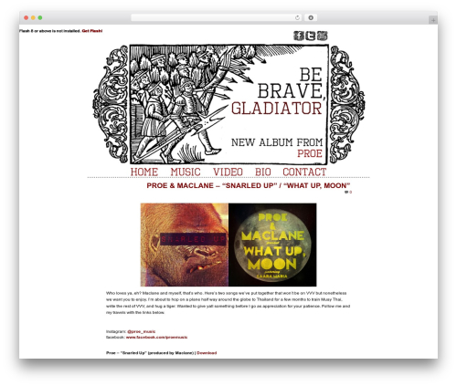 Haiku minimalist audio player WordPress plugin - proemusic.com