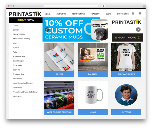 Capabl WordPress theme - printastik.net