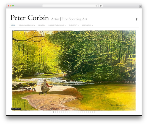 Corbin WordPress website theme - petercorbin.com