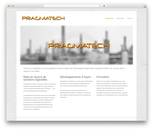 Craft WordPress theme design - pragmatech.be
