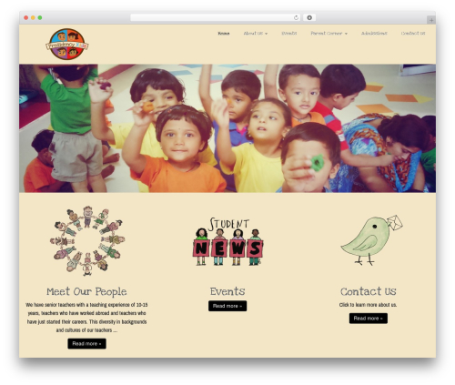 Customizr free WordPress theme - presidencykids.com