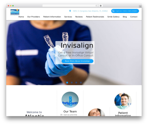 DoctorGenius Framework WordPress theme - atlantisdentist.com