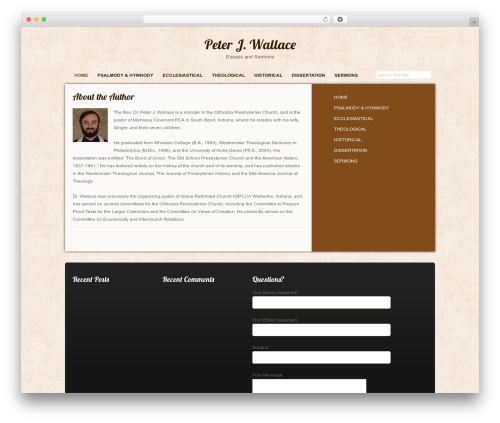 HyperSpace theme WordPress - peterwallace.org