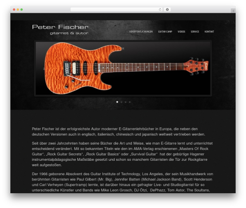 Musicpro best WordPress theme - peterfischer.info
