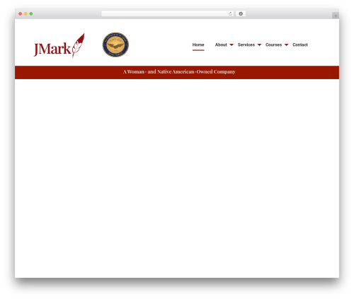 Pearl WordPress theme design - jmarkservices.com