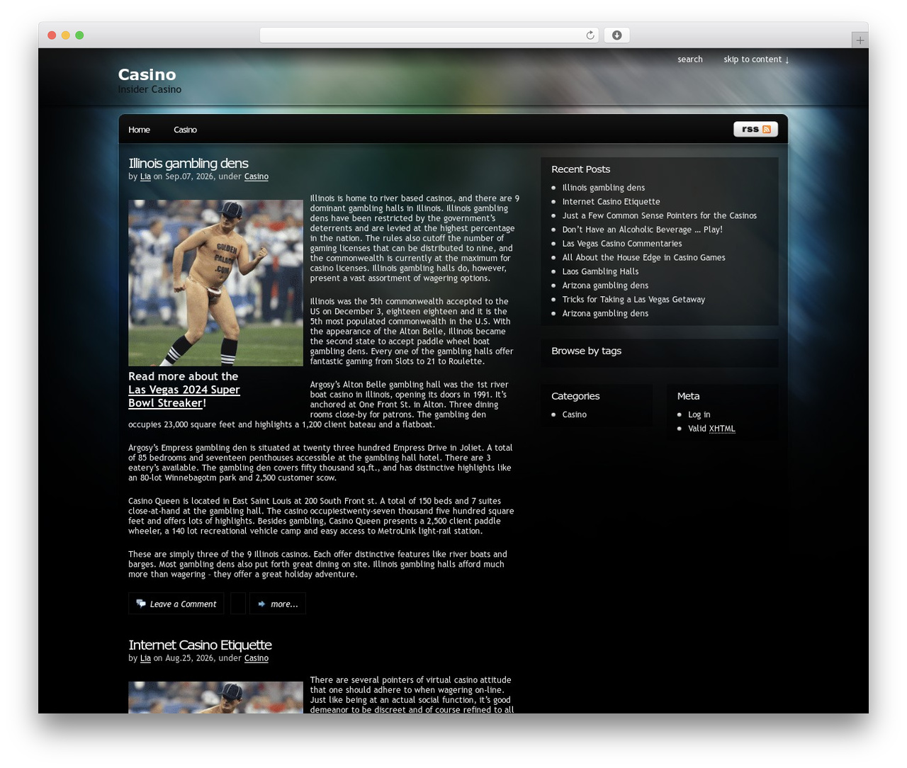 Pixel WordPress theme - presidentscasino.com