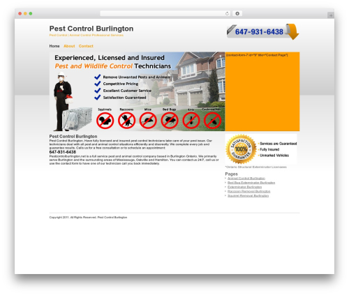 SEOopt WordPress theme - pestcontrolburlington.net