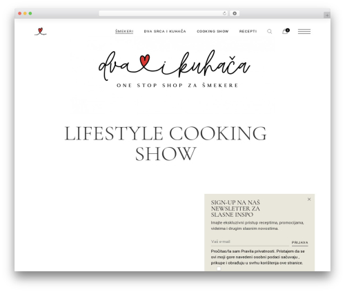 Theme WordPress Valeska - dvasrcaikuhaca.hr