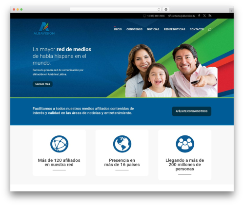 Theme WordPress Aumenta - albavision.tv