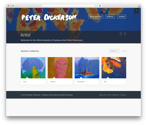 Wave WordPress theme - peterdickersonart.com
