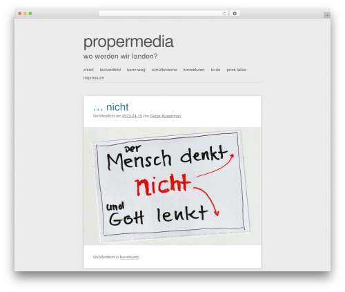 WordPress theme SemPress - propermedia.de