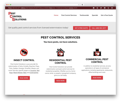 WordPress theme Worker - pestcontrolsolutionsaz.com