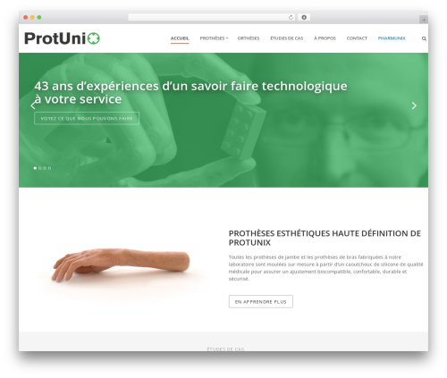 WordPress website theme Pluto - protunix.com