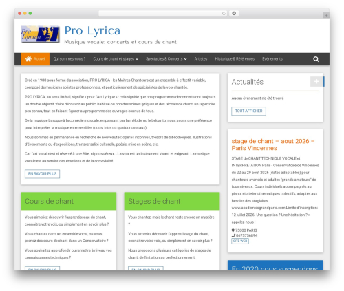 6temflex WordPress website theme - prolyrica.fr