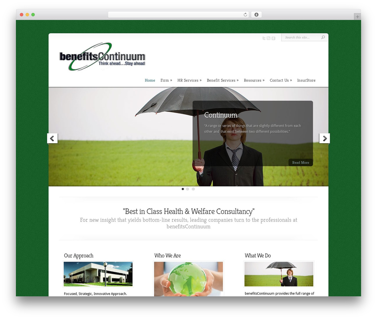 Chameleon WordPress theme - benefitscontinuum.com