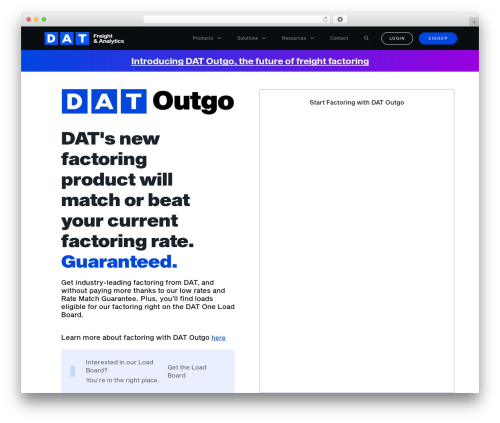 dat WordPress theme - www.dat.com