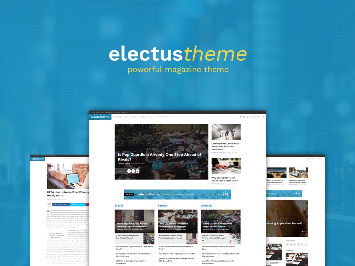 Electus best WordPress theme by Different Themes