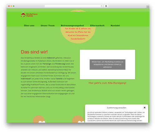 Lilo WordPress theme - kinderhaus-mobile.de