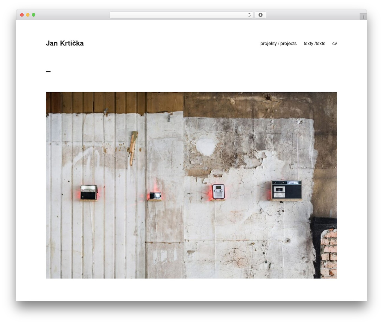 Maker WordPress website theme - jankrticka.com
