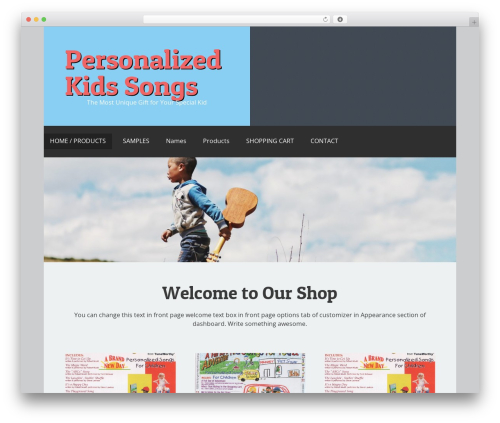 martable WordPress theme - personalized-kidssongs.com