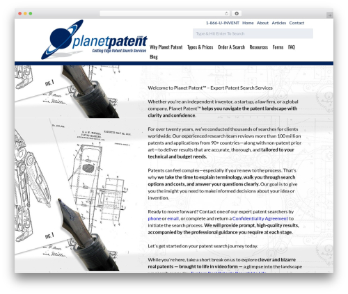 MSH Responsive (SASS) Theme WordPress theme - planetpatent.com