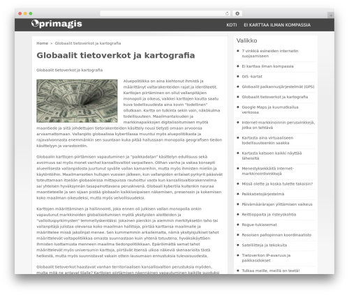 Nominal WordPress theme - primagis.fi