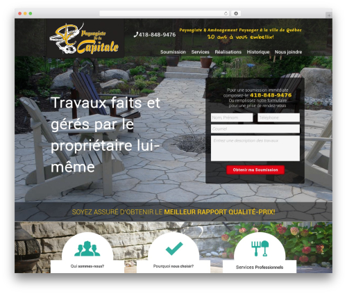 Theme WordPress Worker - paysagistedelacapitale.com