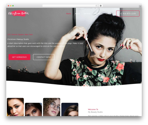 Astra sites server WordPress plugin - websitedemos.net/makeup-artist-02