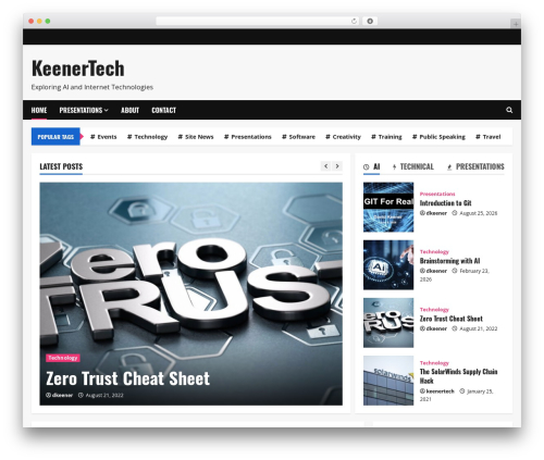Theme WordPress MoreNews - keenertech.com