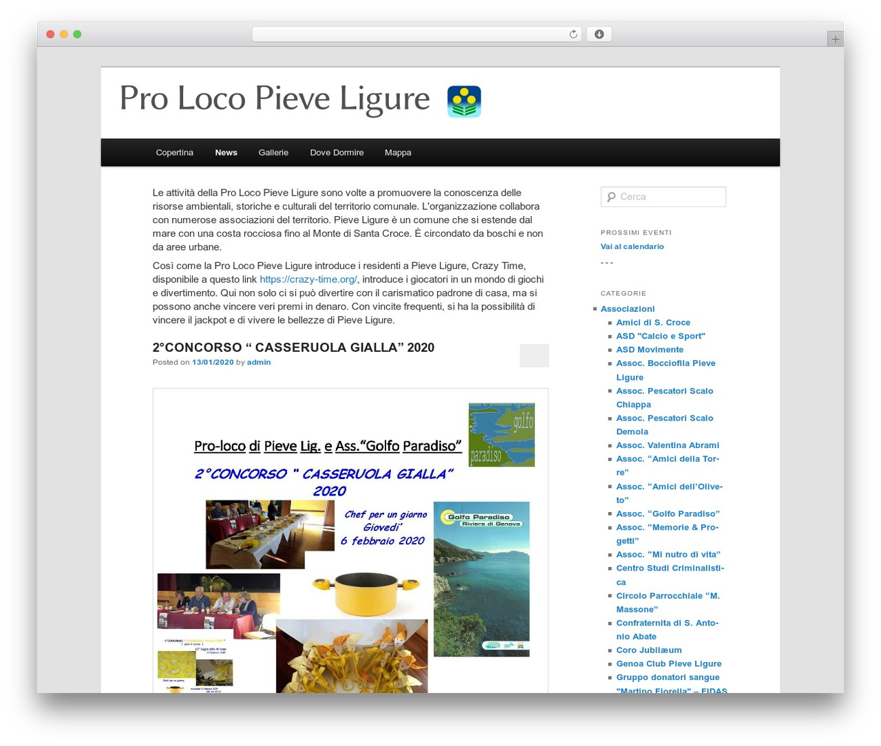 Theme WordPress proloco - proloco-pieveligure.net