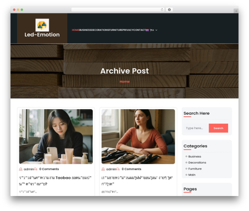 Theme WordPress Woodworking Carpenter - led-emotionalize.com