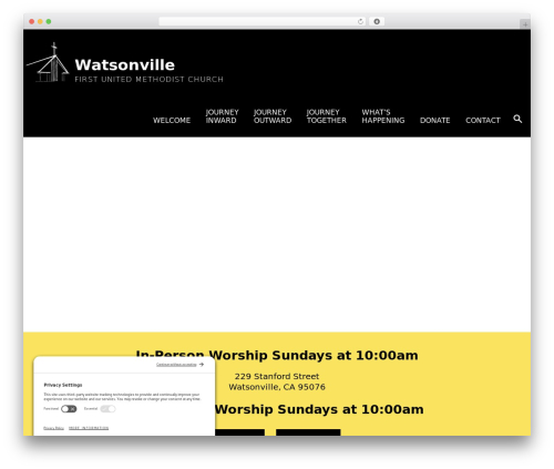 WordPress theme Genesis - watsonville1stumc.org