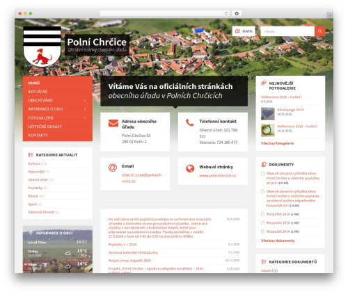 WordPress theme TownPress - polnichrcice.cz