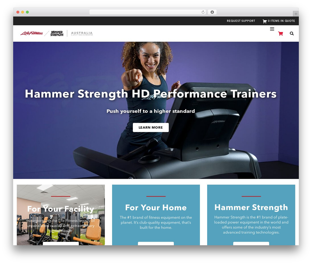 WP theme FIVE Framework - lifefitness.com.au